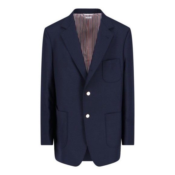 Thom Browne Blue Virgin Single-Breasted Blazer – Blue - NWT - Picture 1 of 5